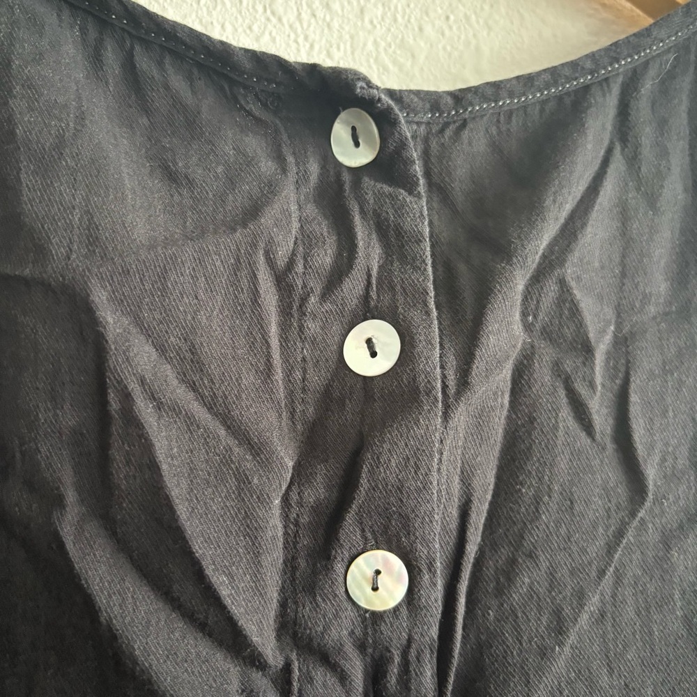 Anthropologie HD in Paris Embroidered Alys Tank 100% Cotton Black & White Top S - Picture 9 of 11